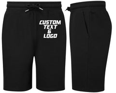 Men's Shorts Custom Text Logo - Personalised Name Photo For Sports Gym Wear