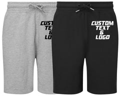 Men's Shorts Custom Text Logo - Personalised Name Photo For Sports Gym Wear