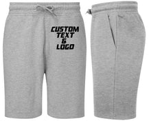 Men's Shorts Custom Text Logo - Personalised Name Photo For Sports Gym Wear