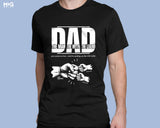 Personalised Dad T-shirt Custom Name Father's Day Matching Dad Son Tee