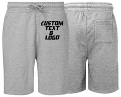 Men's Shorts Custom Text Logo - Personalised Name Photo For Sports Gym Wear