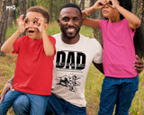 Personalised Dad T-shirt Custom Name Father's Day Matching Dad Son Tee