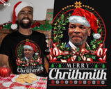 Mike Tyson Christmas T-shirt Merry Chrithmith Tee Xmas Boxing Gift Top