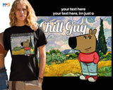 Chill Guy T-shirt Custom Text Viral Meme Dog Tshirt Personalised Shirt