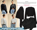 Personalised Merry Christmas Custom Name Xmas Women Crop Gift Jumper