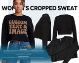 Personalised Merry Christmas Custom Name Xmas Women Crop Gift Jumper