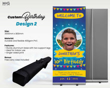 Kids Birthday Party Exhibition Display Stand Custom Roll-up  Banner