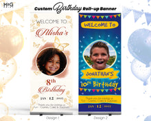 Kids Birthday Party Exhibition Display Stand Custom Roll-up  Banner