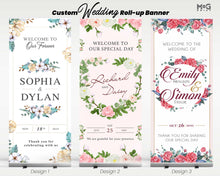 Personalised Text Photo Wedding Retractable Exhibition Roll-up Banner