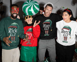 Funny Elf Christmas Sweatshirt, Custom Name Personalised Family Matching Sweater