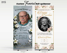 Personalised Name Memorial Service Funeral Roll-up Banner Stand