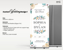 Personalised Text Photo Wedding Retractable Exhibition Roll-up Banner