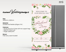 Personalised Text Photo Wedding Retractable Exhibition Roll-up Banner