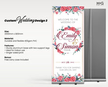 Personalised Text Photo Wedding Retractable Exhibition Roll-up Banner