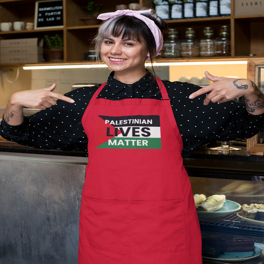 Palestinian Lives Matter Apron Pro Palestinian Nation Activist Gift Apron