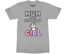 Dad Mum of Birthday Girl T-shirt Unicorn Rainbow Matching Family Shirt