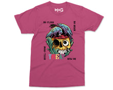 No Flesh No Brain No Pain Halloween T-shirt, Skull Carcass Birds Shirt, Halloween Gifts Scary Horror Graphic Halloween Shirt for Men Women