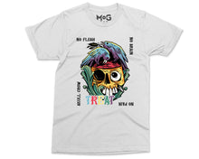 No Flesh No Brain No Pain Halloween T-shirt, Skull Carcass Birds Shirt, Halloween Gifts Scary Horror Graphic Halloween Shirt for Men Women