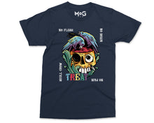 No Flesh No Brain No Pain Halloween T-shirt, Skull Carcass Birds Shirt, Halloween Gifts Scary Horror Graphic Halloween Shirt for Men Women