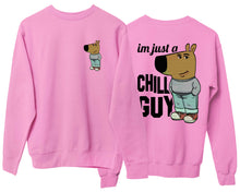 I'm Just A Chill Guy Sweatshirt Funny Viral Meme Dog Crewneck Pullover