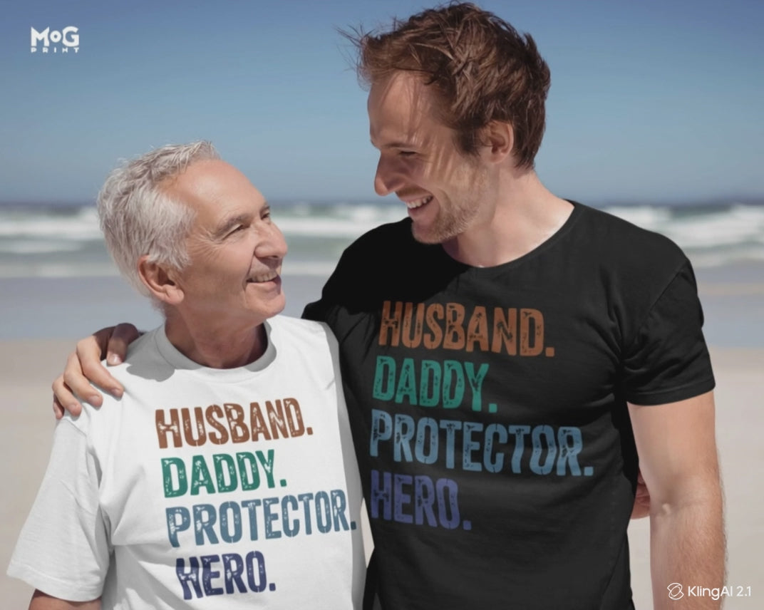 Funny Dad Quote T-shirt Husband Daddy Protector Hero Tee Father’s Day Gifts