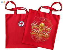 Custom World Country Flag Canvas Tote Football Cup 2026 Shopping Bag