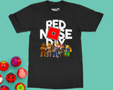 Red Nose Day 2026 Roblox T-shirt Gamer Parents Kids School Costume Top