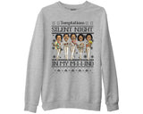 Ugly Christmas Carol Joke Silent Night Sweater Funny Temptations Band Meme Jumper