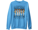 Ugly Christmas Carol Joke Silent Night Sweater Funny Temptations Band Meme Jumper
