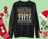 Ugly Christmas Carol Joke Silent Night Sweater Funny Temptations Band Meme Jumper