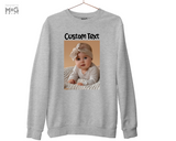 Custom Text Sweatshirt Design Your Own Personalised Jumper Gift Top for Him Her