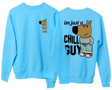 I'm Just A Chill Guy Sweatshirt Funny Viral Meme Dog Crewneck Pullover