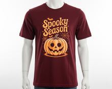 Spooky Halloween Season Tee, Happy Pumpkin Face Shirt, Unisex Scary Fall Outfit, Funny Kids Adults Costume Tee for Parties & Trick-or-Treat