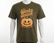 Spooky Halloween Season Tee, Happy Pumpkin Face Shirt, Unisex Scary Fall Outfit, Funny Kids Adults Costume Tee for Parties & Trick-or-Treat