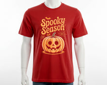 Spooky Halloween Season Tee, Happy Pumpkin Face Shirt, Unisex Scary Fall Outfit, Funny Kids Adults Costume Tee for Parties & Trick-or-Treat