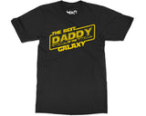 Best Daddy in the Galaxy T-shirt New Dad Tee Sci-Fi Father's Day Gifts