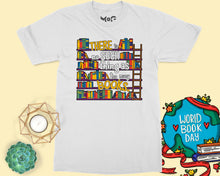Funny No Such Thing As Too Many Books T-shirt World Book Day Gift Top