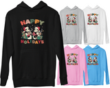 Mickey & Minnie Happy Holidays Hoodie Christmas Disney Hoody Xmas Gift