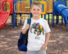 Elmer Elephant T-shirt Rainbow World Book Day Autism Awareness Shirt