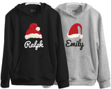 Custom Name Christmas Family Hoodie, Matching Group Top Personalised Xmas Gifts