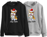 Santa Corgi Christmas Hoodie, Cute Royal Dog Xmas Gift Jumper For Dog Lovers