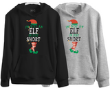 Christmas Slogan Hoodie, Unisex Xmas Hoody, Funny Elf Hat and Legs Sweatshirt