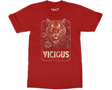 Floral Halftone Tiger T-shirt Vicious Beauty Tee Majestic Wild Cat Top