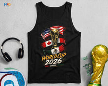 Football Trophy World Cup 2026 Vest USA Canada Mexico Flags Tank Top
