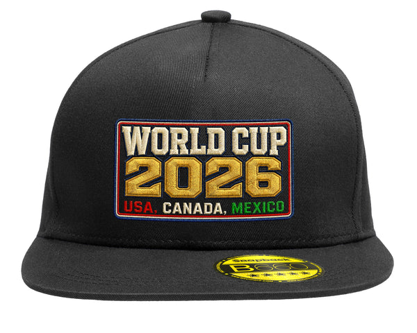 Football World Cup 2026 Snapback Hat USA Canada Mexico Soccer Fan Cap