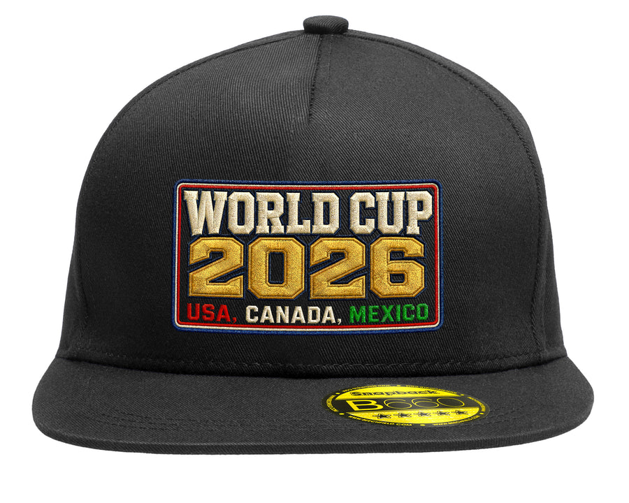 Football World Cup 2026 Snapback Hat USA Canada Mexico Soccer Fan Cap