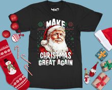 Funny Make Christmas Great Again Santa Donald Trump Xmas Gift T-shirt