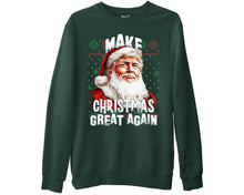 Make Christmas Great Again Santa Donald Trump Funny Slogan Xmas Joke Sweater