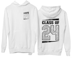 Class of 2024 Personalised Name Hoodie Leavers ‘24 Graduation Matching Jumper