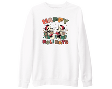 Happy Holidays Disney Sweatshirt | Christmas Mickey Minnie Top Xmas Gift